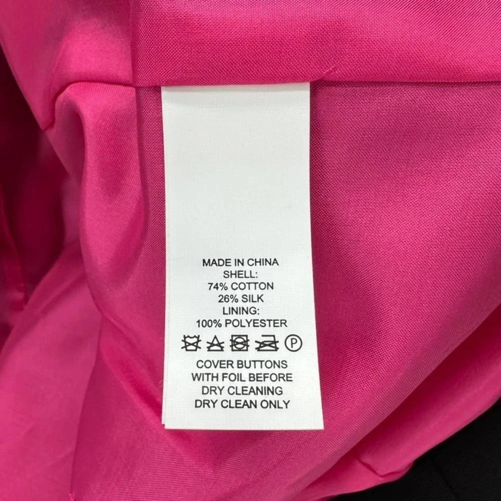 NWT Kate Spade Kendall Swing Coat Black Silk Blend Size S Bow Neck Preppy Dainty